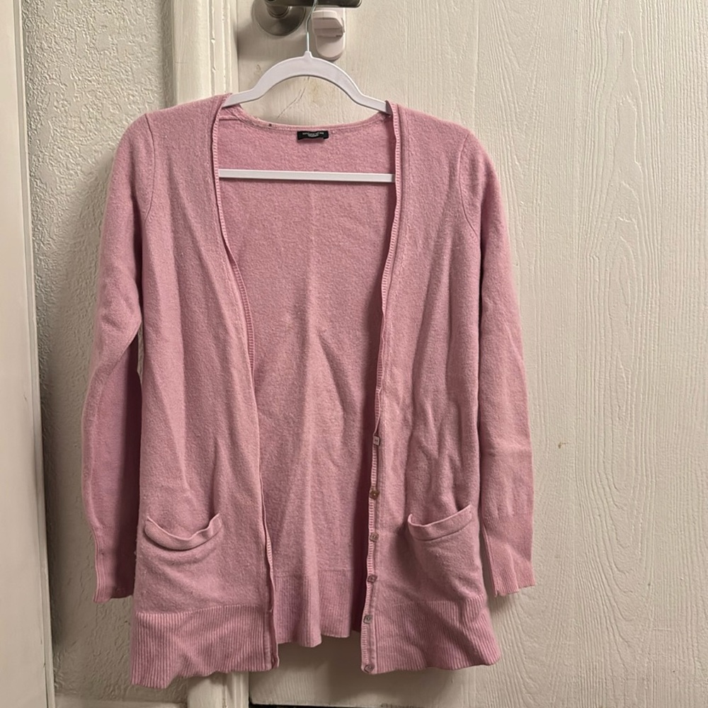 Magaschoni Women’s Pink Cashmere Cardigan